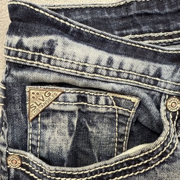 Salvage Havoc Jeans Men’s 30x33 Slim Straight Distressed Blue Denim - Picture 6 of 11